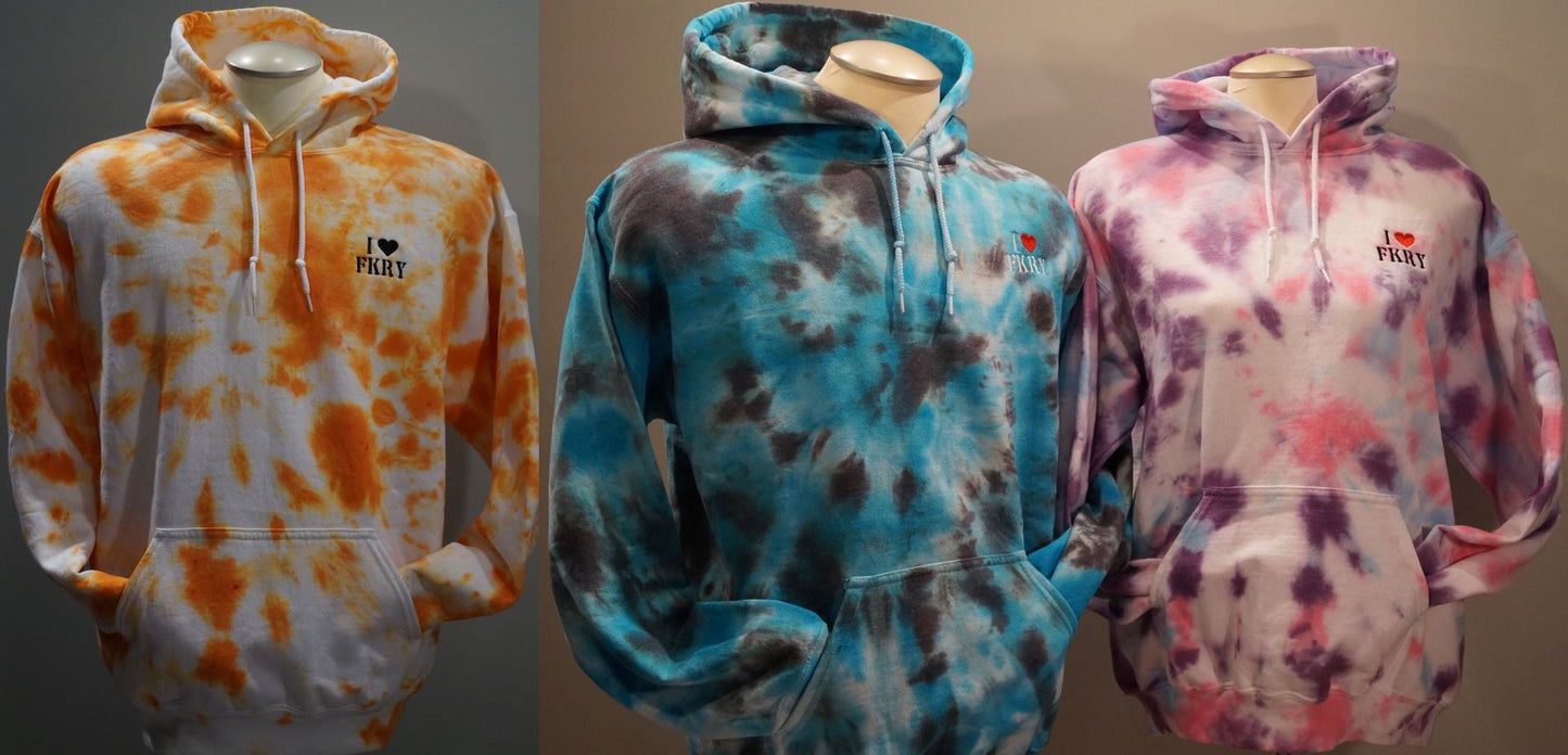 Hand Dyed Tie Dye Hoodie